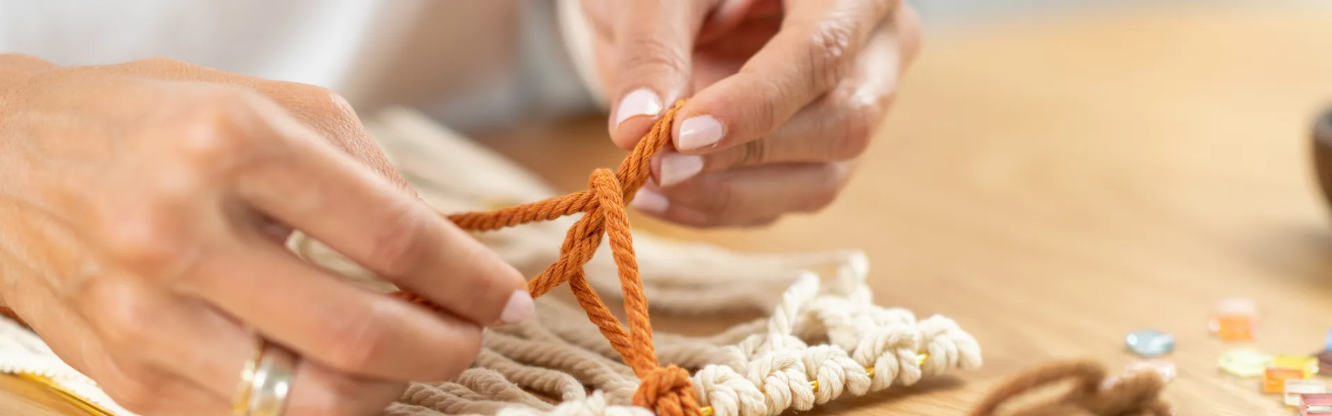 Tissage macramé 